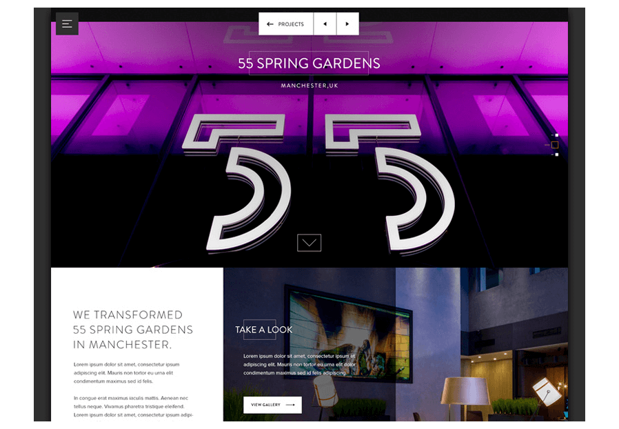 Apowerdiulbaty created the website for construction company ARCO to present their services